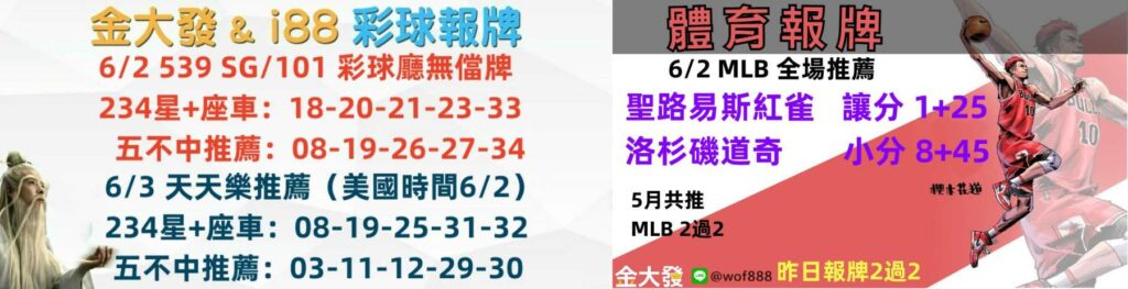 彩球報牌+運彩分析